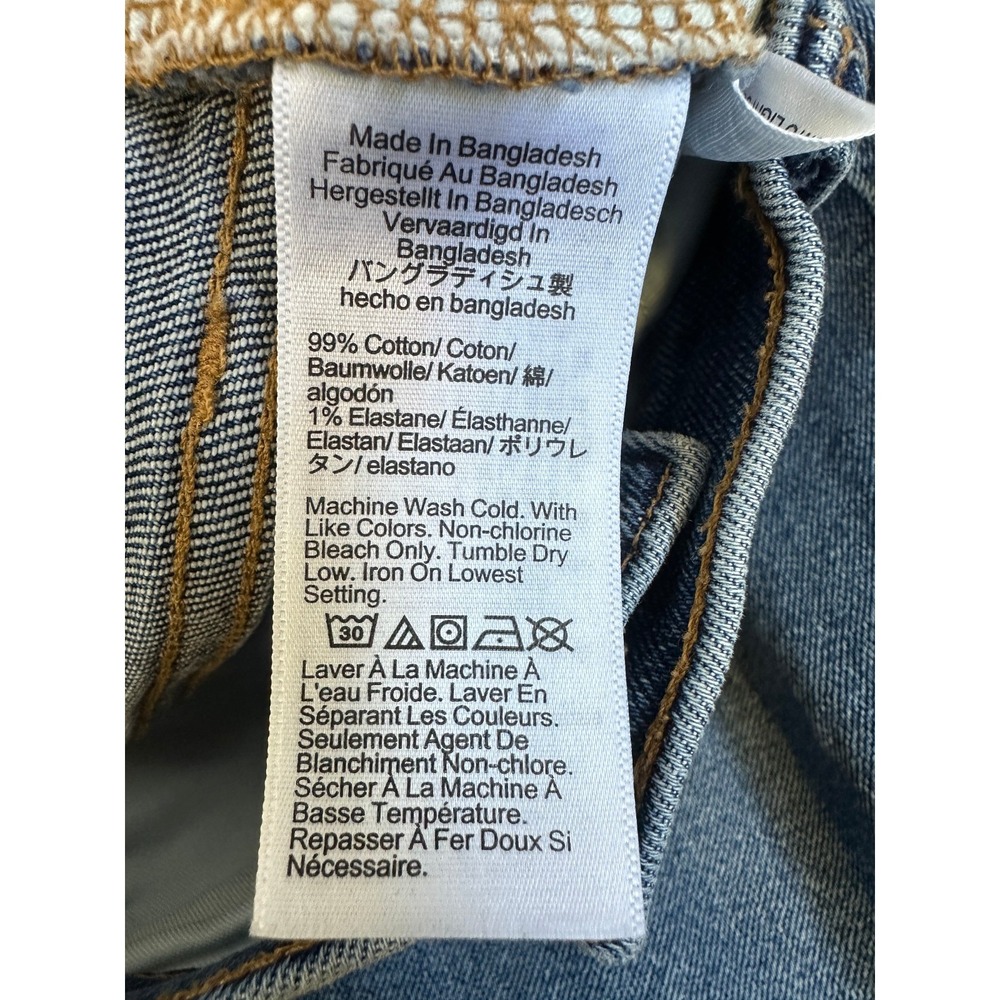 J.Crew 2024 Essential Straight All Day Stretch Jeans Raw Hem Blue Denim Size 31 - Picture 6 of 11